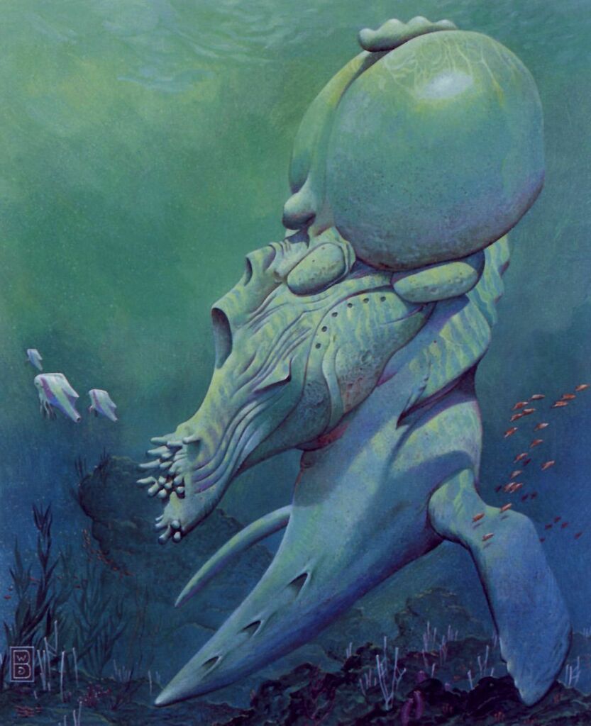 70sscifi's tweet image. A marine Xenomorph by Wayne Barlowe