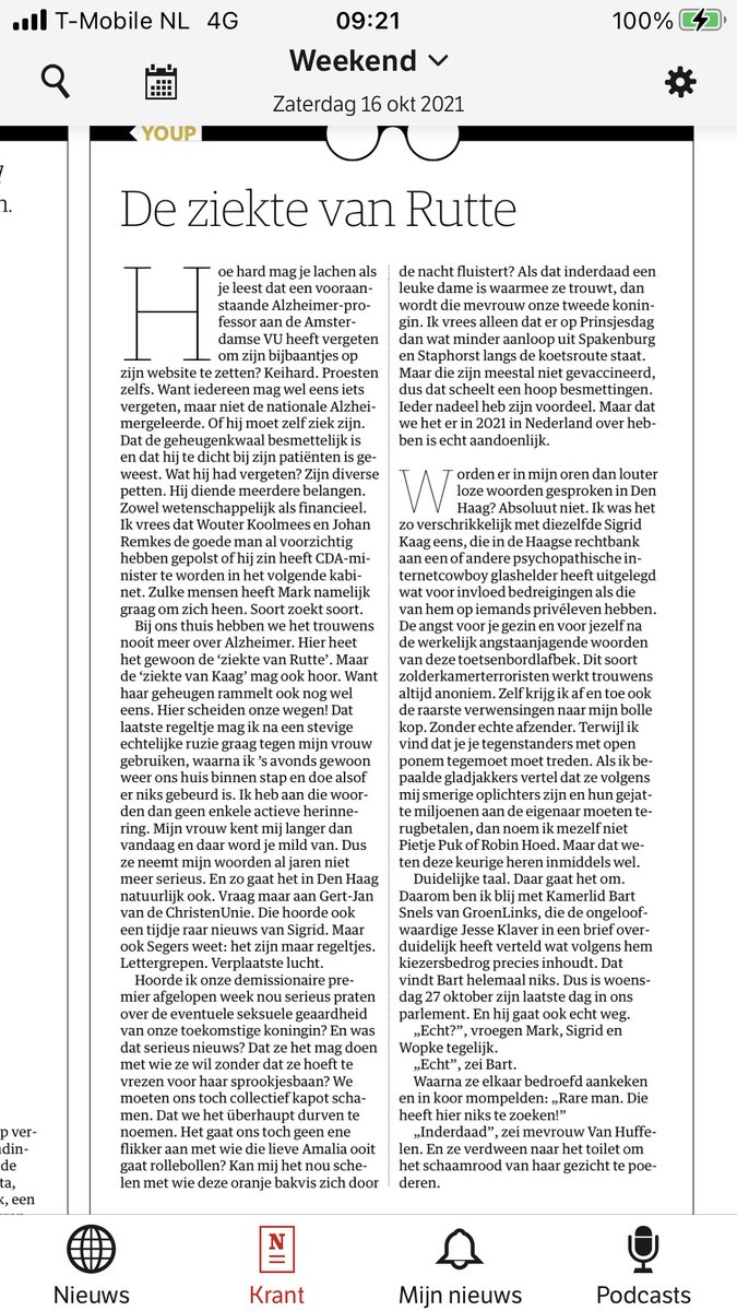 .<a href="/nrc/">NRC</a> De ziekte van Ruttezaterdag!