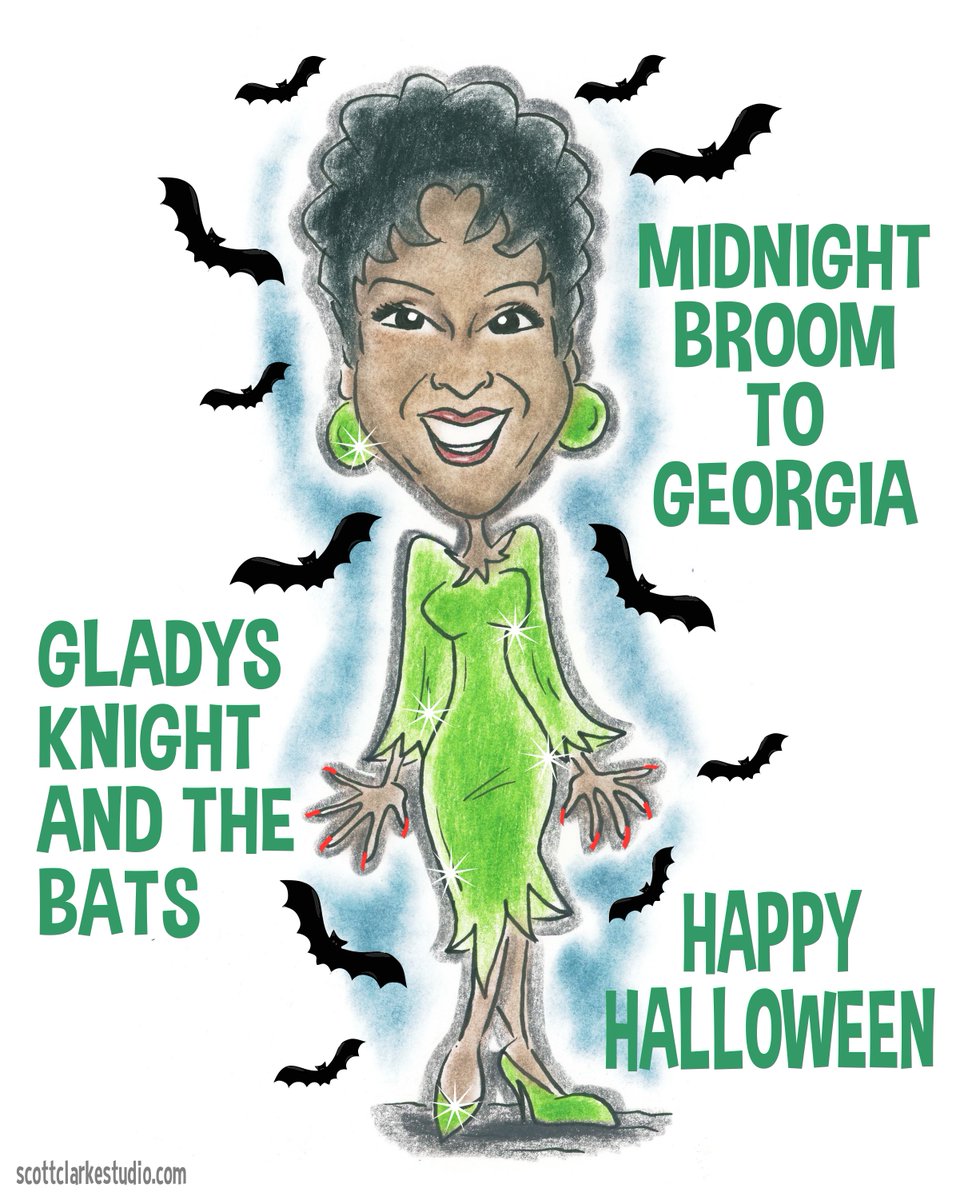Happy Halloween Gladys Knight-toon!

#GladysKnightandthePips #gladysknight #midnighttraintogeorgia #happyhalloween @MsGladysKnight
