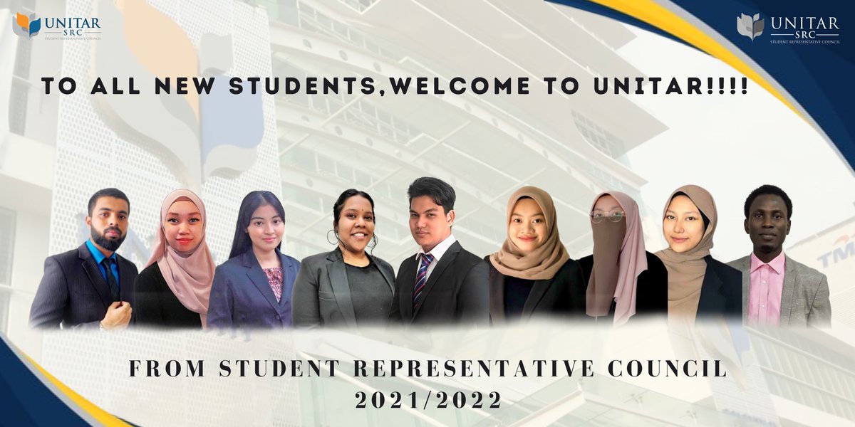 UNITARSRC's tweet photo. WELCOME TO UNITAR! REGARDS FROM THE NEW STUDENT REPRESENTATIVE COUNCIL 2021/2022 ✨

Together we will be stronger!

#unitar.my
#unitarsrc 
#accelerateyourfuture https://t.co/3yD2BiRuaE