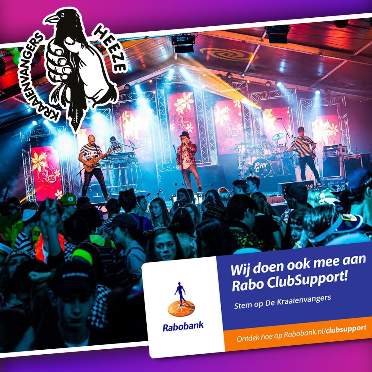 🔔 Vergeet je niet op ons te stemmen? Dan zorgen wij volgend jaar weer voor een mooi feest! 😉🎉 Check Rabobank.nl/clubsupport of de Rabo App #RaboClubSupport #RabobankHeeze