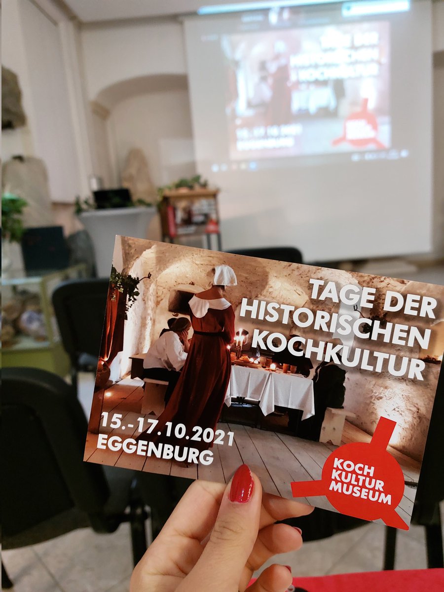 Los geht's! Endlich wieder eine Präsenz- Tagung! Gut für Leib und Seele 😊🤓🍽 #kochkulturmuseum #historischekulinarik