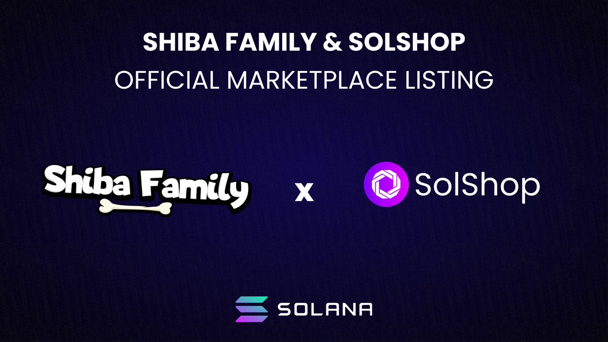 SHIBA FAMILY OFFICIAL LISTING: SOLSHOP 🚀

Shiba Man will be officially listed on <a href="/SolShopNFT/">Closed - SolShop</a> . We truly believe in their future growth!

Shiba Man official collection on SolShop: solshop.io/explore?collec…