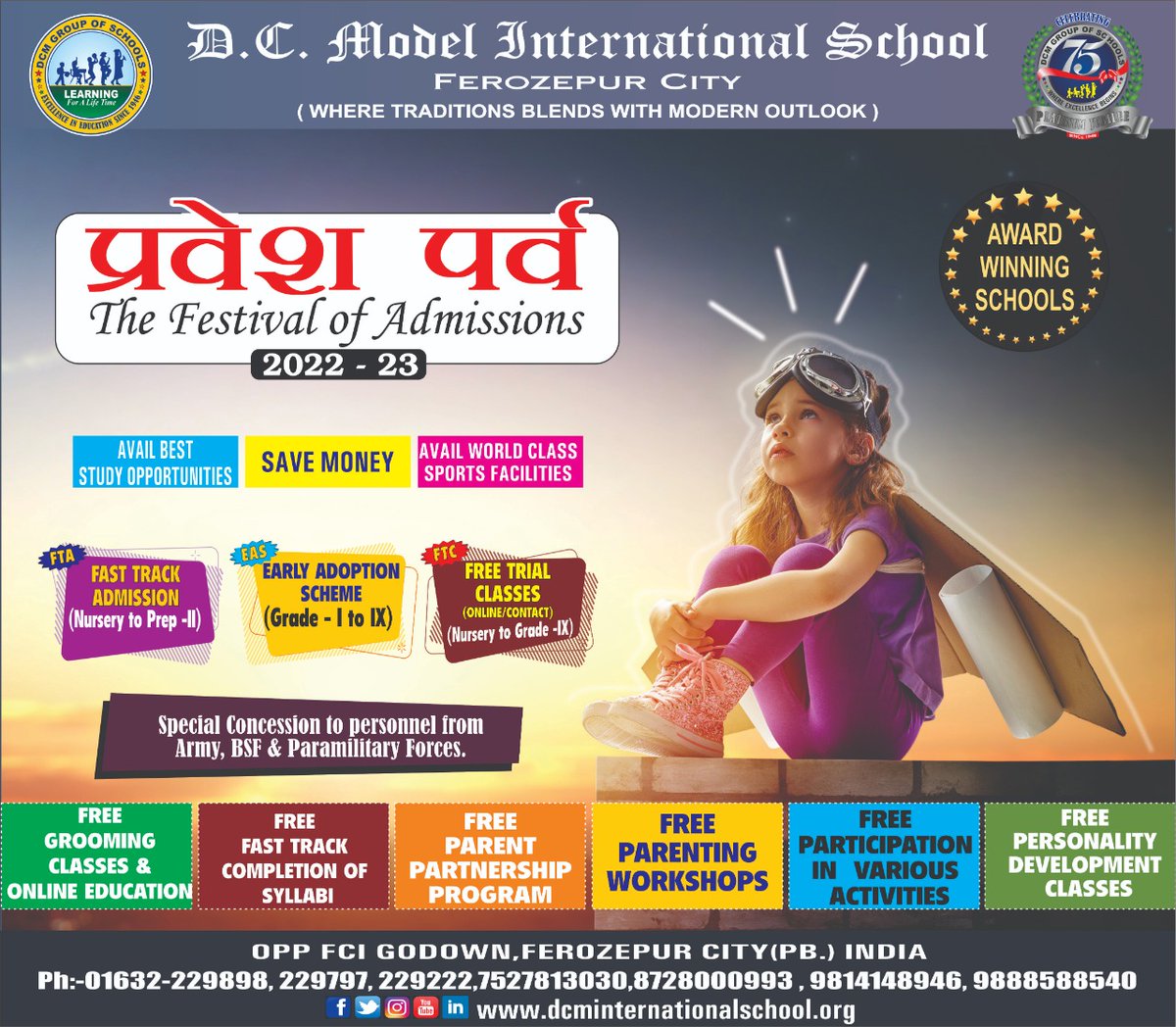 dcmi_school's tweet photo. Parvesh Parav @ DCMI
#SaveMoney #SavePreciousTime
Great Opportunity for #parents to avail #Free #WorldClass #Education & other Learning Facilities. https://t.co/MYhdqUJiyV