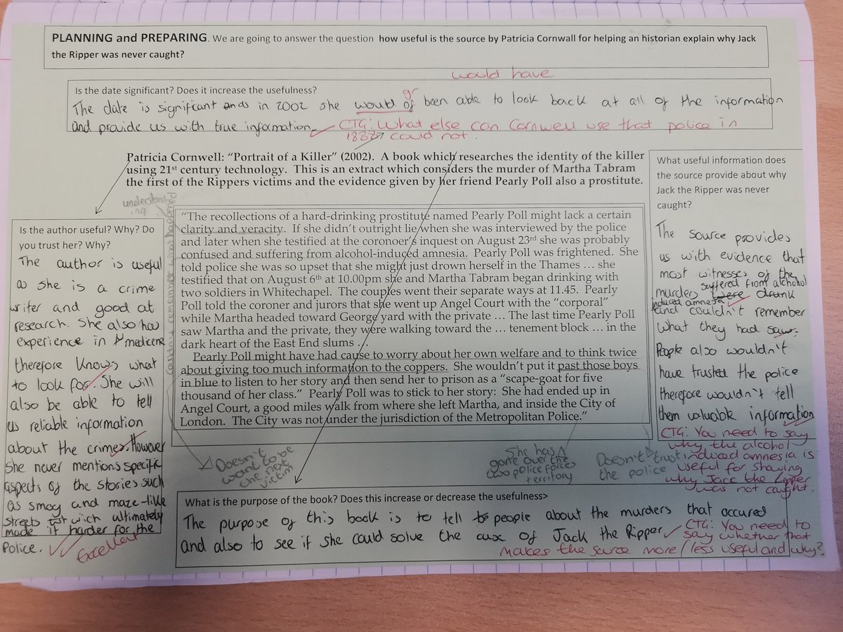 CroesHumanities's tweet photo. 'If you fail to plan, you are planning to fail'. Teaching students the importance of thinking before doing is extremely important! Examples of how Year 7 &amp; 9 students plan and prepare before completing assessments. @croesyschool https://t.co/tzLIKgA2Sx