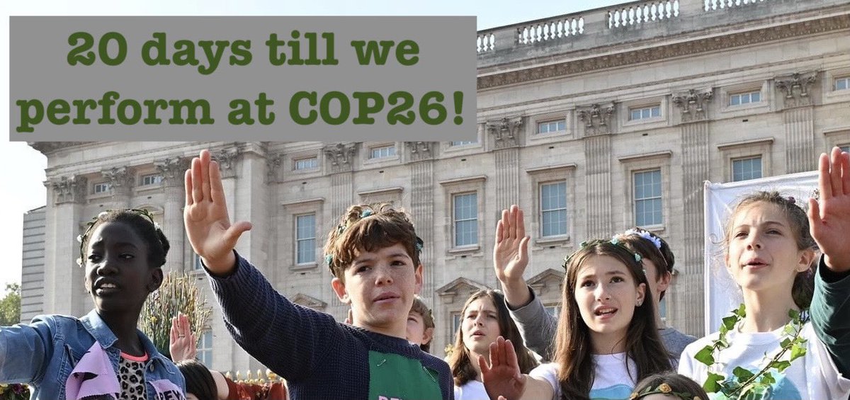 Countdown till <a href="/COP26/">COP26</a> 🎶💚🌏
Where we’re performing 4 times between Friday 5 - Sunday 7 Nov
(twice in the Blue Zone &amp; twice in the Green Zone👇) 
Looking forward to catching up with friends who’ll also be there!!💕