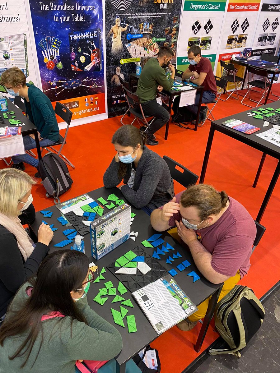 v_cubes's tweet photo. Among the 500 Essen Spiel releases this year, 58 titles are recommended by Tabletopia. Among them you will find Tranglar™  and Twinkle™!  Play these Essen releases from your own home through Tabletopia!
https://t.co/VyWFQJhtyX
https://t.co/moU3TzMSVx https://t.co/3LPuB61uLi