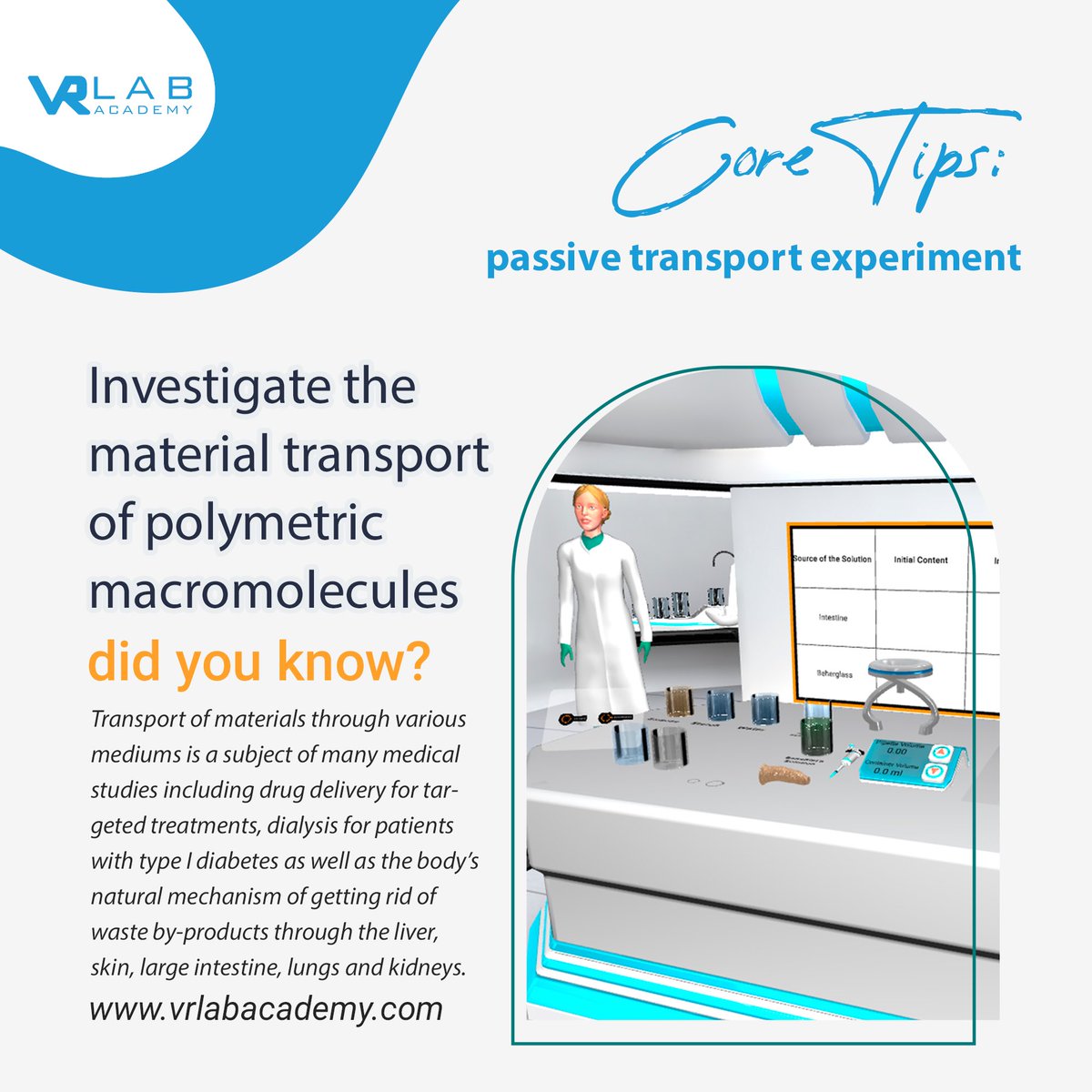 VRLabAcademy's tweet image. #coretips #vrlabacademy #onlinelab #futureeducation #hybridlearning #vreducation #aplevel #edexcel #curriculum #passivetransportexperiment