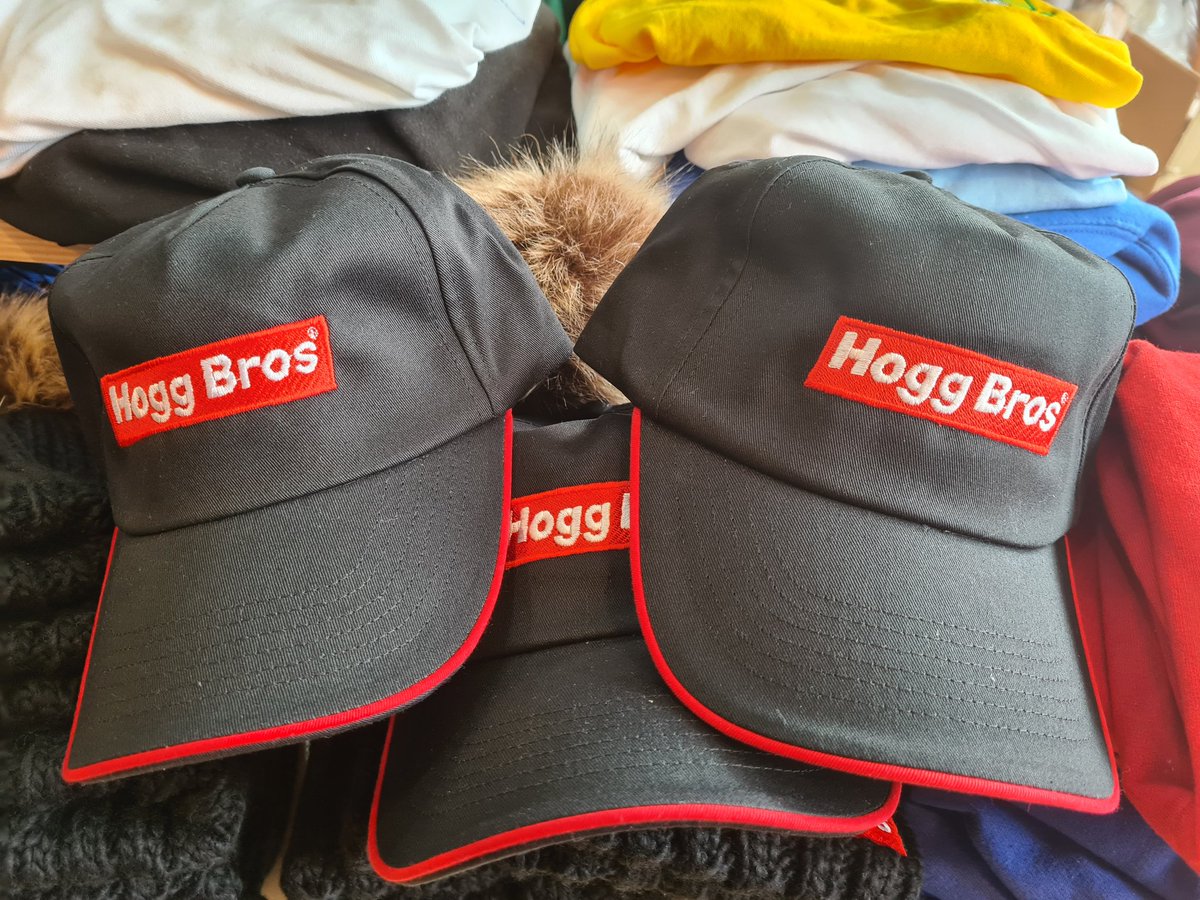 LibertyPrintUK's tweet photo. Hogg Bros keeping the heads of customers warm this winter. Send us a DM for quotes on winter hats. https://t.co/8lF6qB4Cui