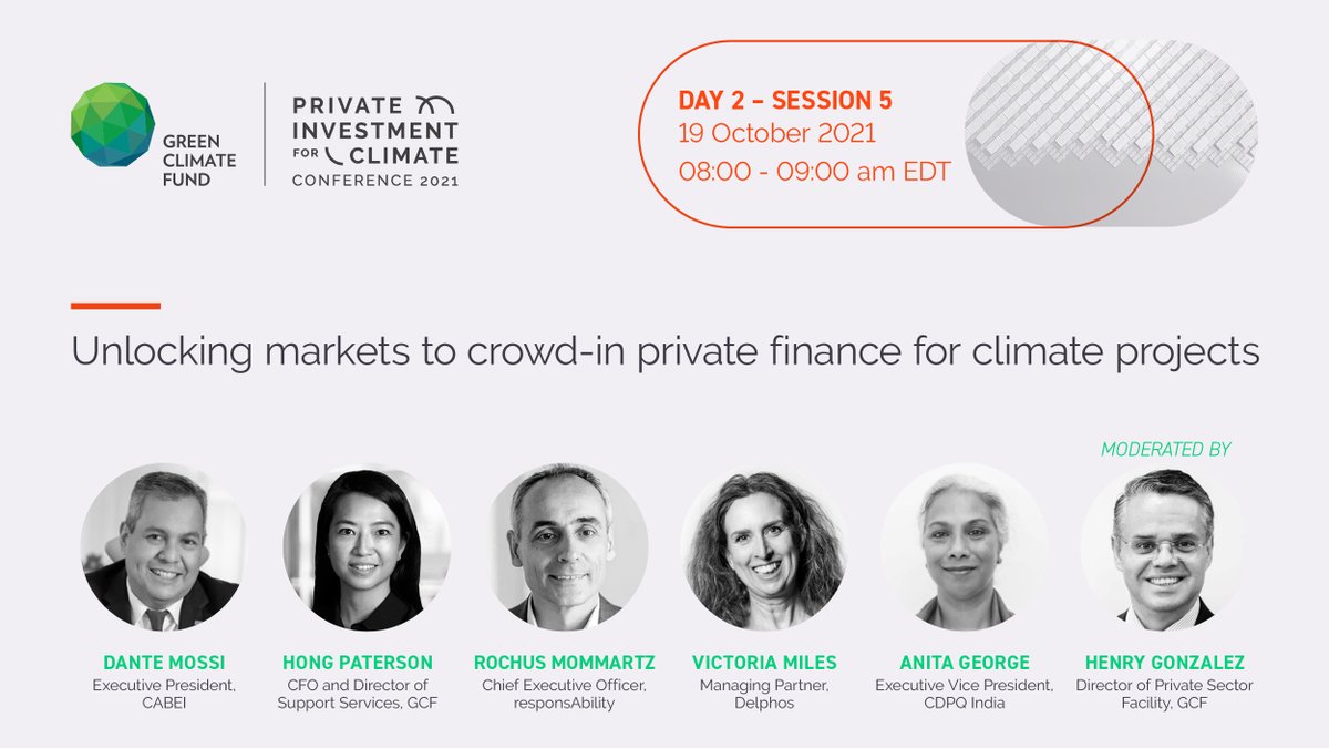 📣💬 Learn from diverse perspectives on how to maximise scarce public funds to unlock high-impact climate projects and to mobilise private finance to scale up #ClimateAction, at Session 5 of #GPIC2021. Register and save your spot now 👉 g.cf/gpic2021