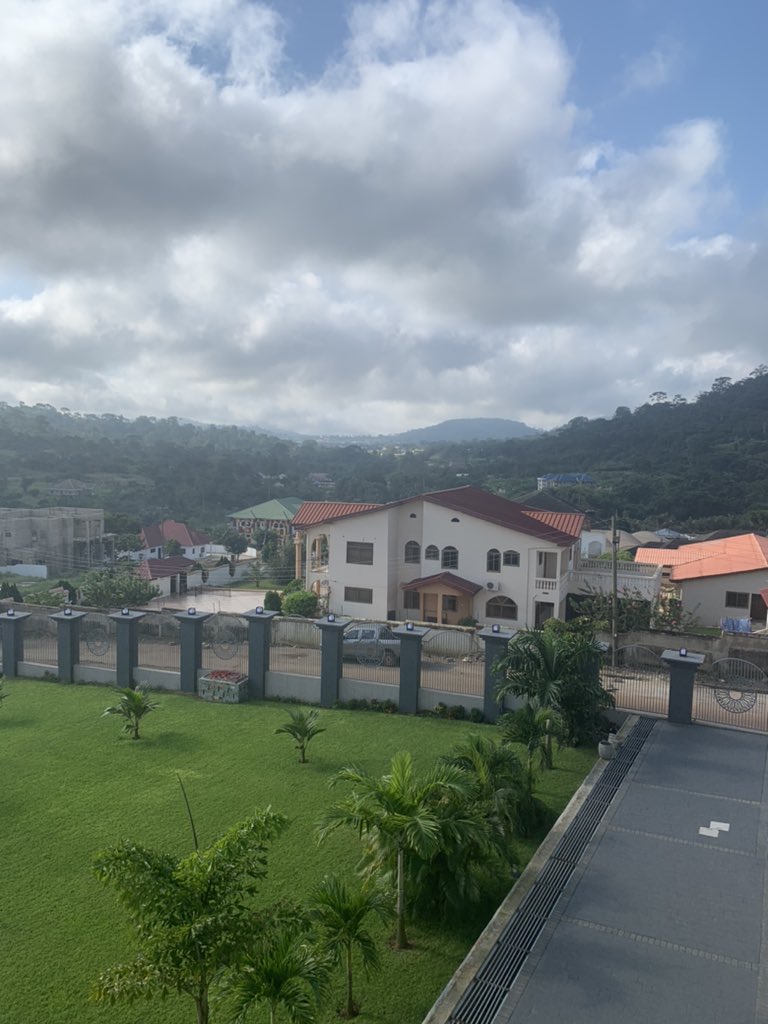 GabbyDarko's tweet photo. Spent last night up in the hills of Kwahu.  Lovely cool weather, no mosquitoes.  Just serene bliss.  Made me miss my student days at St Peter’s. https://t.co/Q2NJsUd8dg
