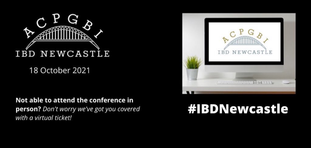 Face to face registration is now closing but don’t forget you can still register for our virtual #ibdnewcastle conference. With a packed agenda,  23 expert speakers, 4 full sessions, we look forward to seeing you 18th October. #ibdsurgery
