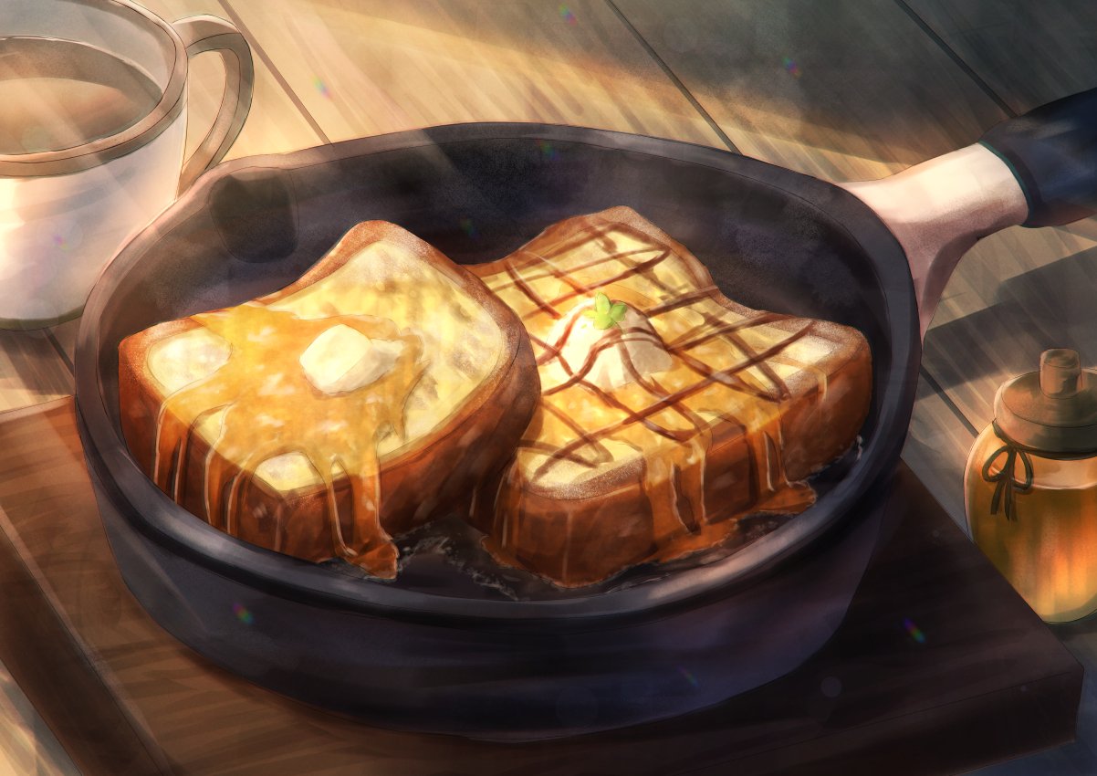 10ml 日曜絵師 午後3時のフレンチトースト イラスト T Co O5n5jytngw Twitter