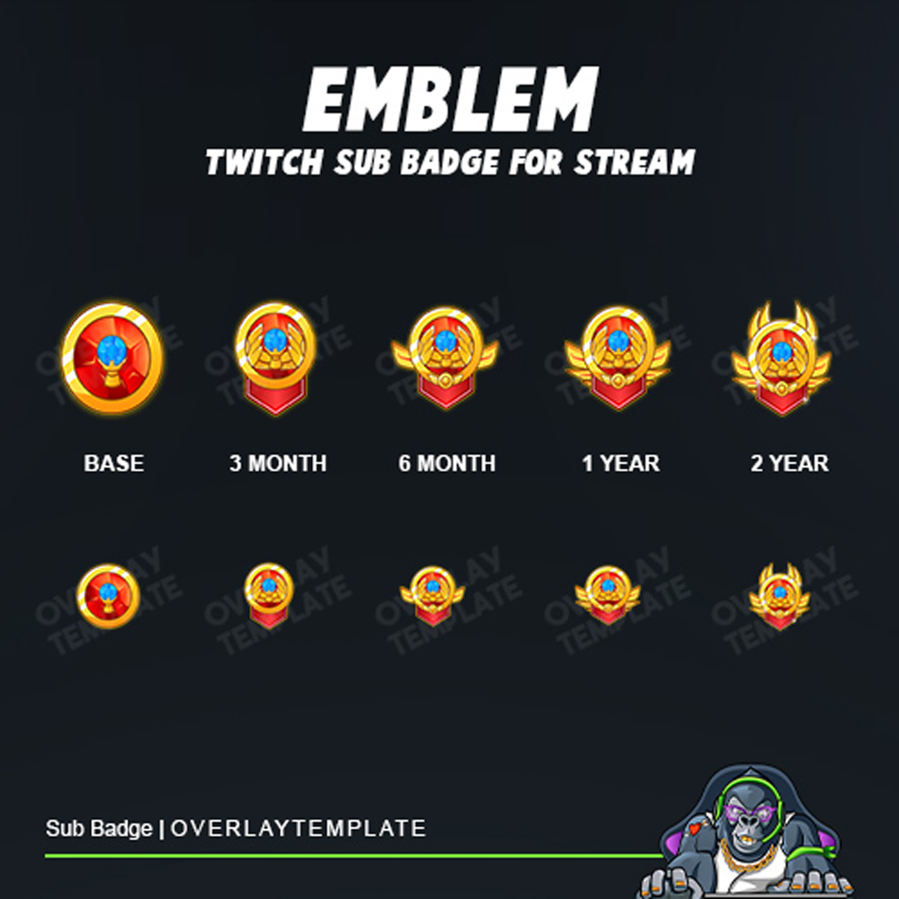 Hi Everybody😍
look at this our new badges the adorable winner .The perfect badges for a high-energy and sports streamer.
Get yours by click this link!😎
overlaytemplate.com/product/emblem…
#twitchsubbadges #overlaytemplate #gfx #twitchstreamer #facebookgaming #graphicdesign #twitchemotes