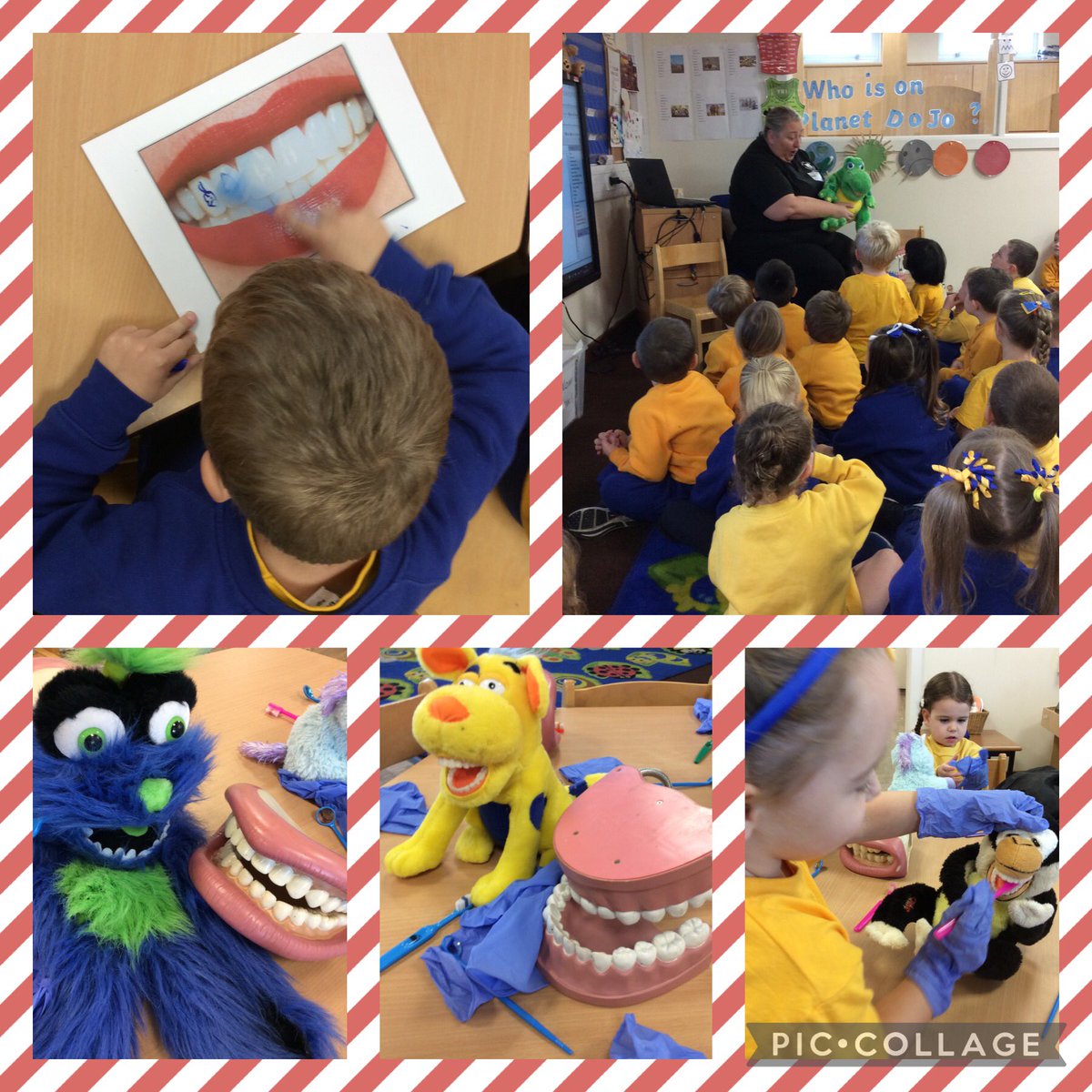 <a href="/MrWeatherbyQP/">Mr Weatherby</a> <a href="/teethinschools/">Helen Howard @ Talking Teeth in Schools</a> <a href="/QueensCoEURC/">Queen's Park C.E/U.R.C. Primary School</a> We had a great morning learning how to keep our smiles healthy. 😁