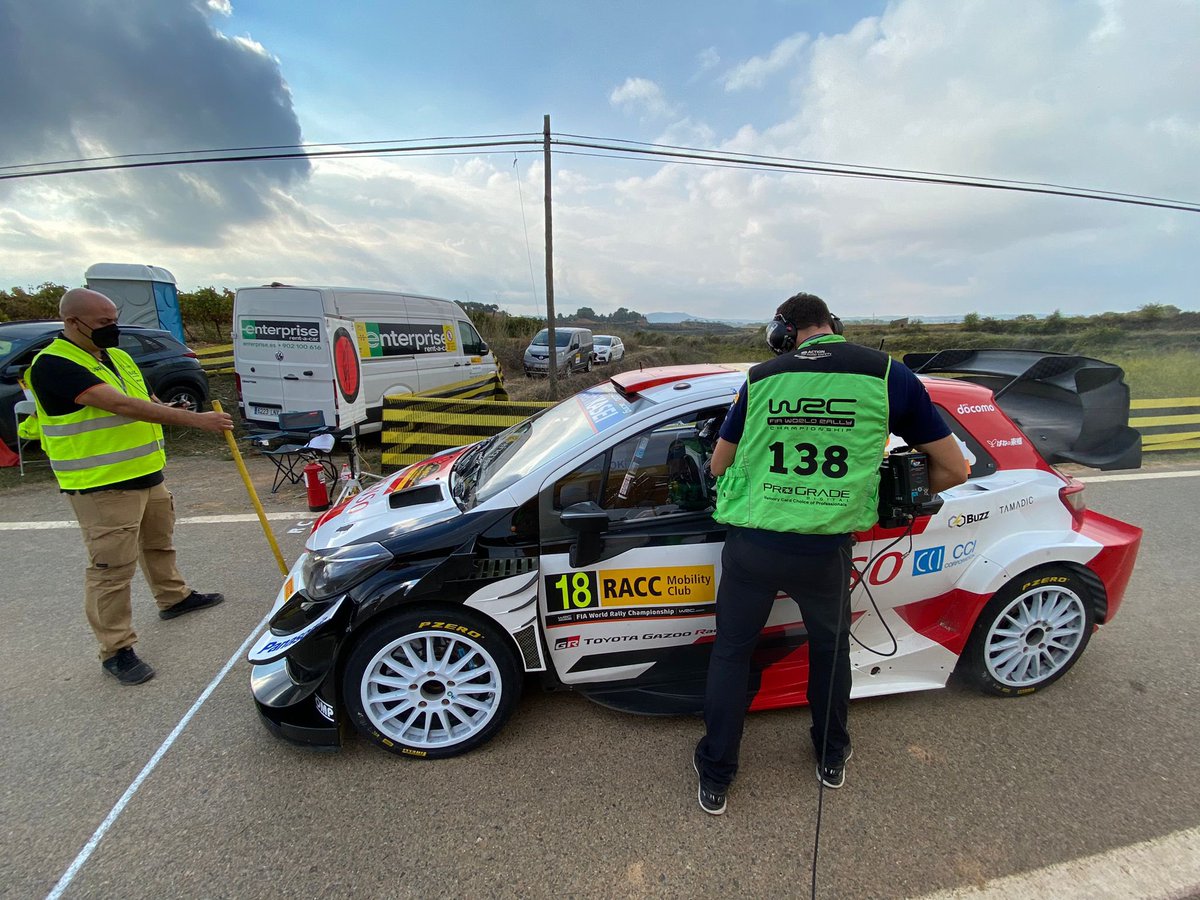 All good in Spain! Ready for SS9! #RallyRACC #WRCLive