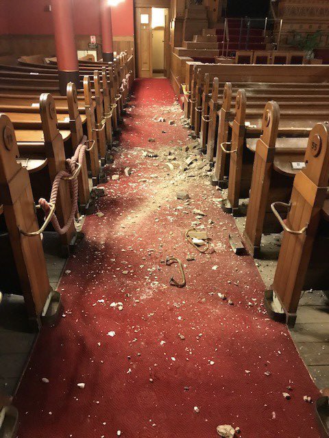 AThomsonSociety's tweet photo. We are sad to announce that this Sunday will see the final @GCFCInfo service at St Vincent St Church - we were informed by the congregation on Friday that after a significant plaster fall in the main hall this week, they will be relocating to Partick Free Church. https://t.co/9VIg4OCk9Y