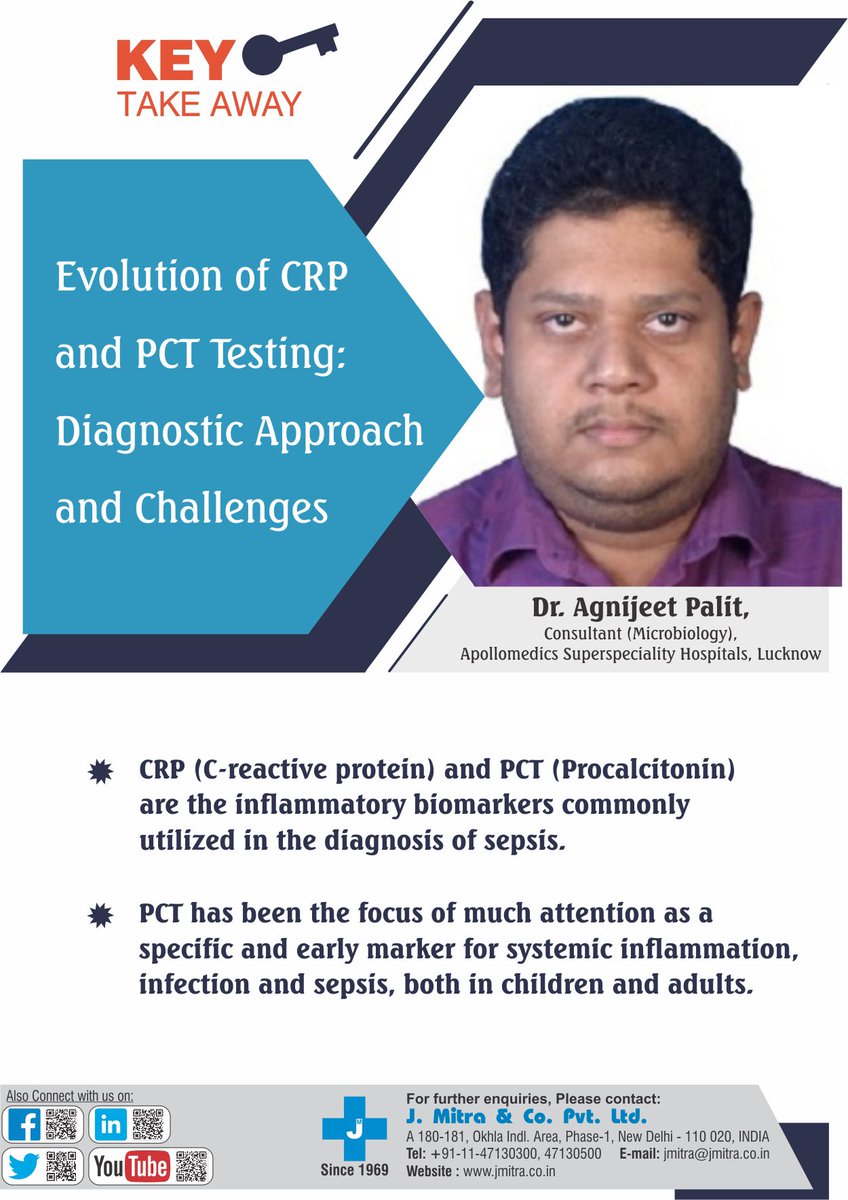 jmitraworld1's tweet photo. Key Takeaway from our recently organised a webinar on 

Topic: Evolution of CRP and PCT testing: Diagnostic approach and Challenges

Speaker: Dr Agnijeet Palit

#pct #crp #healthcare #webinar #jmitra #diagnostics #diagnose #rapidtestkit #rapidtesting #elisa #elisatest #ivd https://t.co/t21pl1RDNG