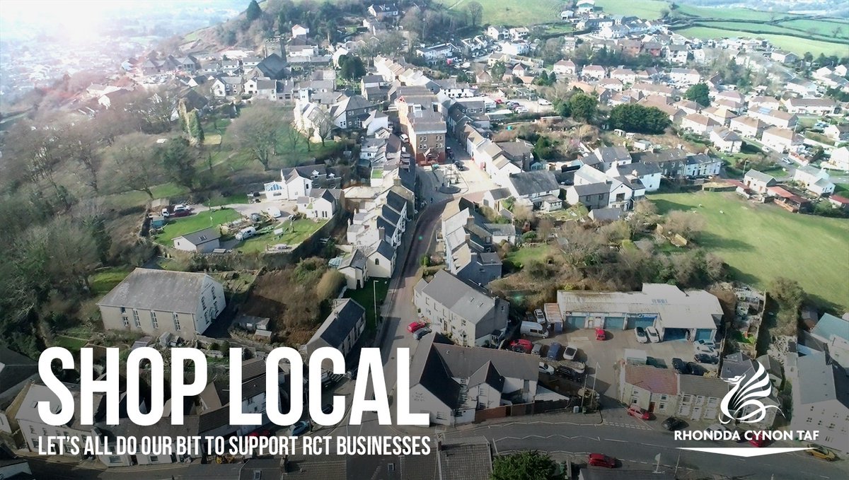 RCTCouncil's tweet photo. Many businesses in Rhondda Cynon Taf put their livelihoods on hold to support the NHS and save lives, at key stages of the pandemic. With non-essential retail open, it’s time for us to #ShopLocalRCT and help local traders. Details here: https://t.co/5JP6YSba5Y https://t.co/16h12FTky9