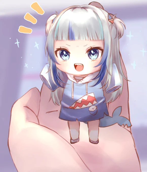 ミニサメ飼育🦈
【サメちゃんは遊びたいみたいです😊】
#gawrgura  #gawrt 