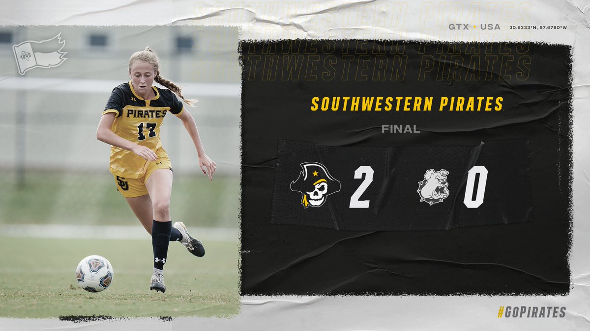 SUPirates's tweet photo. ⚽️ | FINAL: @SUPiratesWSOC shuts out Texas Lutheran to win the program's first regular-season SCAC title, the top seed in the SCAC Tournament. #GoPirates https://t.co/8OqgDl93Th