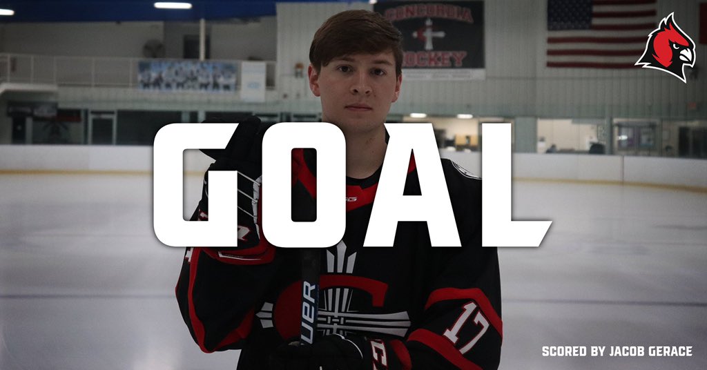 CUAA_MHockey's tweet photo. 🚨🏒 @CUAA_MHockey GOAL‼️🚨

Goal: 17 Gerace
Assists: 29 Groth, 51 Kucera 

1-1 
8:51 - 2nd https://t.co/Finh5RMQGn