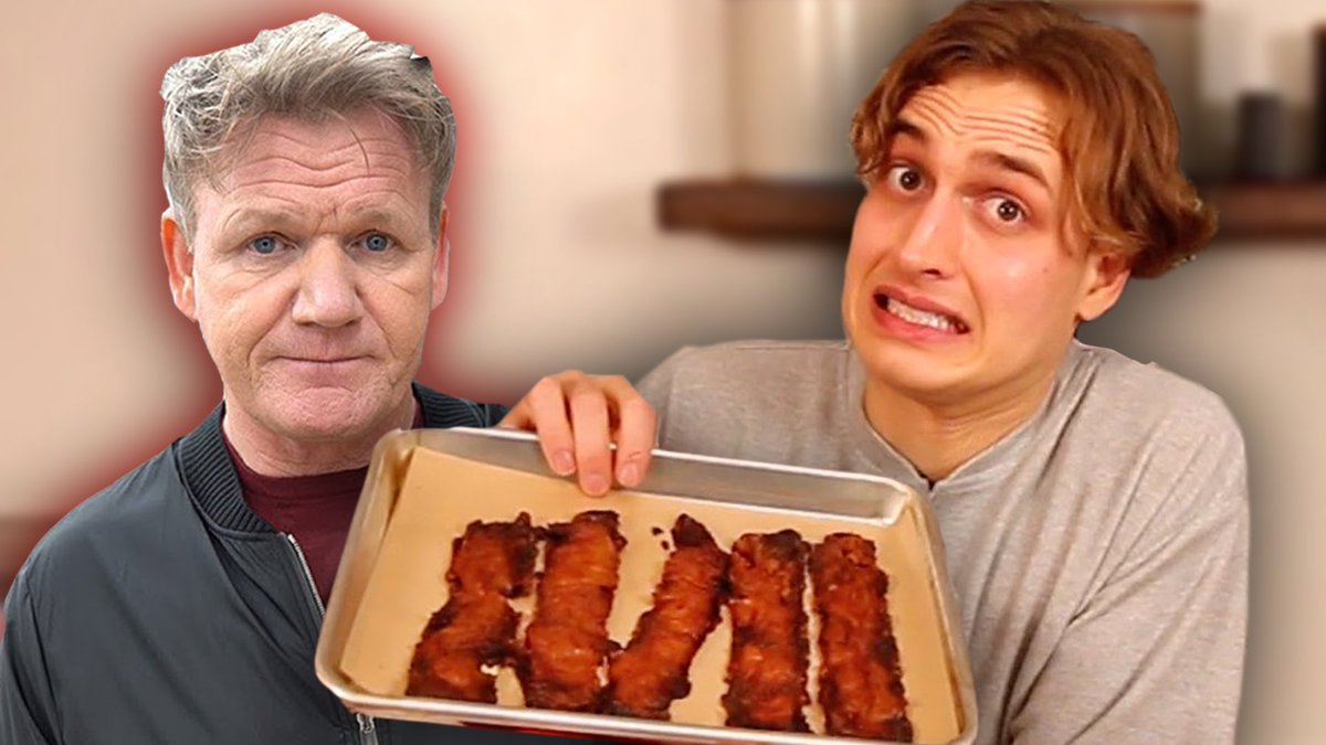 RT @andrewlowe: NEW VID!! 

“I Tried Making Gordon Ramsay’s Vegan Bacon” 

https://t.co/Esz1ajGQNn 

Go watch !!! https://t.co/NmlAfdIKq6
