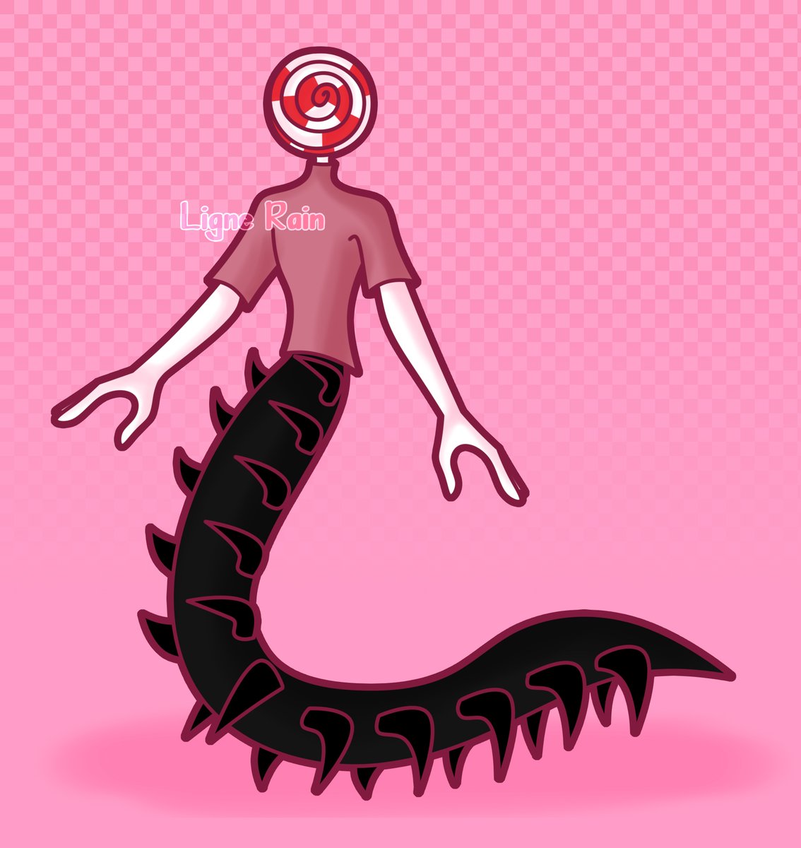 LigneRain's tweet photo. Day 17 Rotten Candy!
I see pinterest and the inspiration came!
His name is Uxeck
#art #artistontwittter #oc #originaldesign #ocdrawing #dibujos #originaldesign #characterart #character #drawtober2021 #candyoc #centipedeoc https://t.co/pAFhzAhFtu