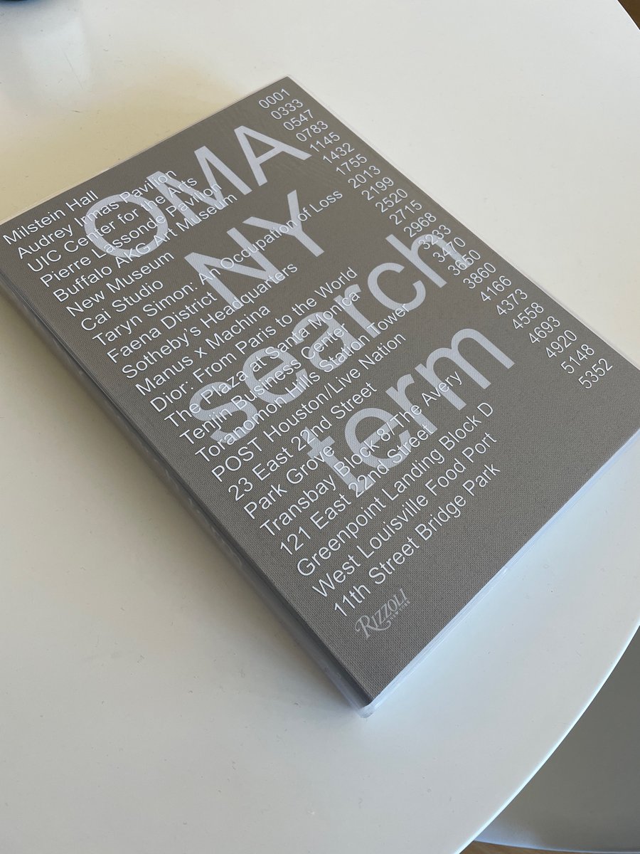 LucasGray's tweet image. New #architecture book to read, compliments of @Rizzoli_Books 

#architecturebooks #newyorkarchitecture
#oma