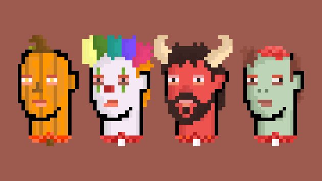 XRPJunkies's tweet photo. Hope you all have a very🎃SPOOKY Halloween🎃
Have fun &amp; stay safe this weekend! Tweet us what you're dressing up as. 

Should we include these special edition Junkies in the collection of 10,000? 👻

#XRPjunkies #XRPL #XRP #NFT https://t.co/jcpZeYas9Q