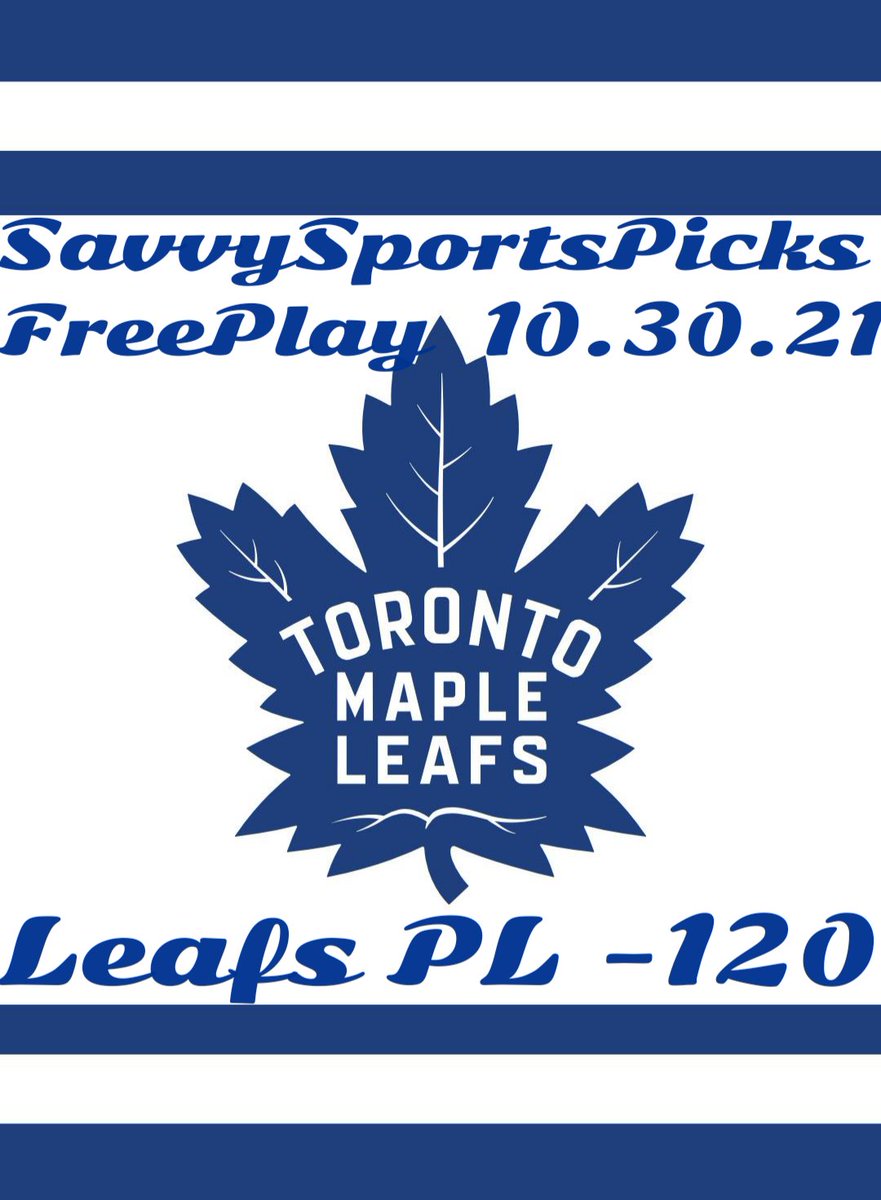 SavvySportsPick's tweet photo. NHL Free Play 10.30.21
Puck drops 4pm PT 7pm ET

#LGRW #LeafsForever 

The Play: Leafs PL -120

#GamblingTwitter #SportsBetting #BettingAdvice #BettingTips
#FreePicks #FreePlays #FreeSportsPicks #NHLExpert #NHLbets #NHLPicks #NHL #NHLHockey #HockeyTwitter #Vegas #DETvsTOR https://t.co/mcL6hSLlG0