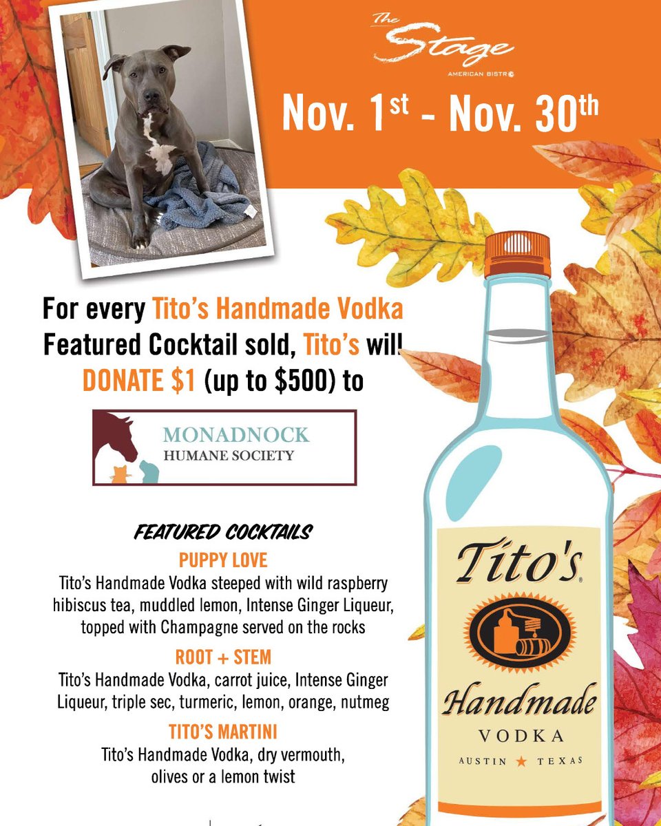 Tito's and The Stage restaurant in Keene are hosting another "fun"draiser for MHS! Check it out!