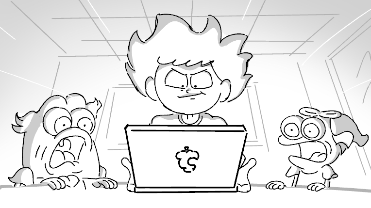also pls go follow my board partner silver on insta @ silvernotpaul / @ParmySean !! He's genuinely one of the best draftsmen i know and bouncing ideas around w him for these eps was so incredibly fun (panel by him hehee)