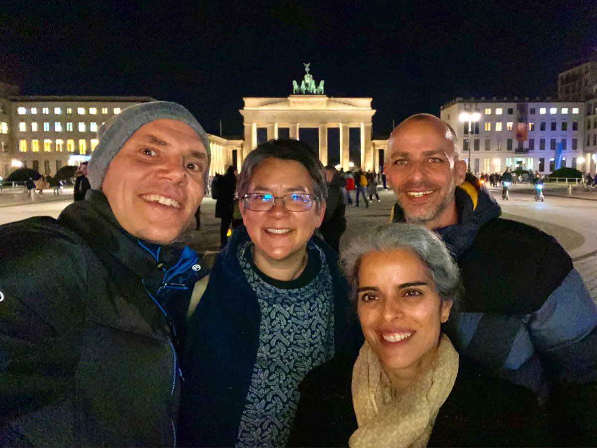 JanLCScheer's tweet photo. A very happy Bangkok reunion in Berlin! @AyeshaRekhi @mtonguefcdo @flo18flo https://t.co/T7pynKzyUf