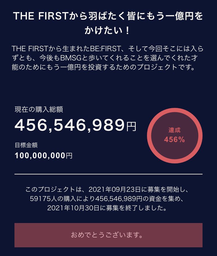 THE FIRST クラウドファンディング”うぶごえ” プロジェクトグッズセット-