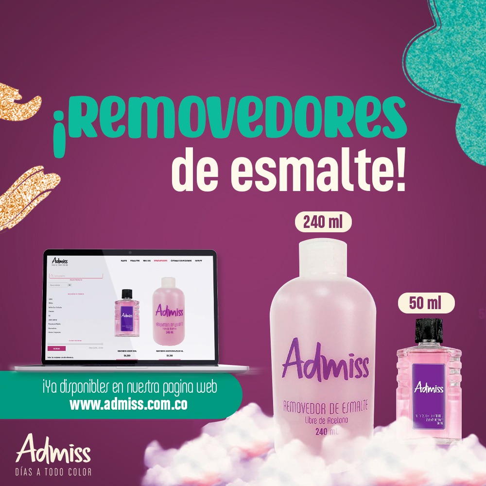 admissoficial's tweet photo. Dos presentaciones para cambiar de color en un 2x3 100% libre de acetona. https://t.co/hlepRB4Lk1