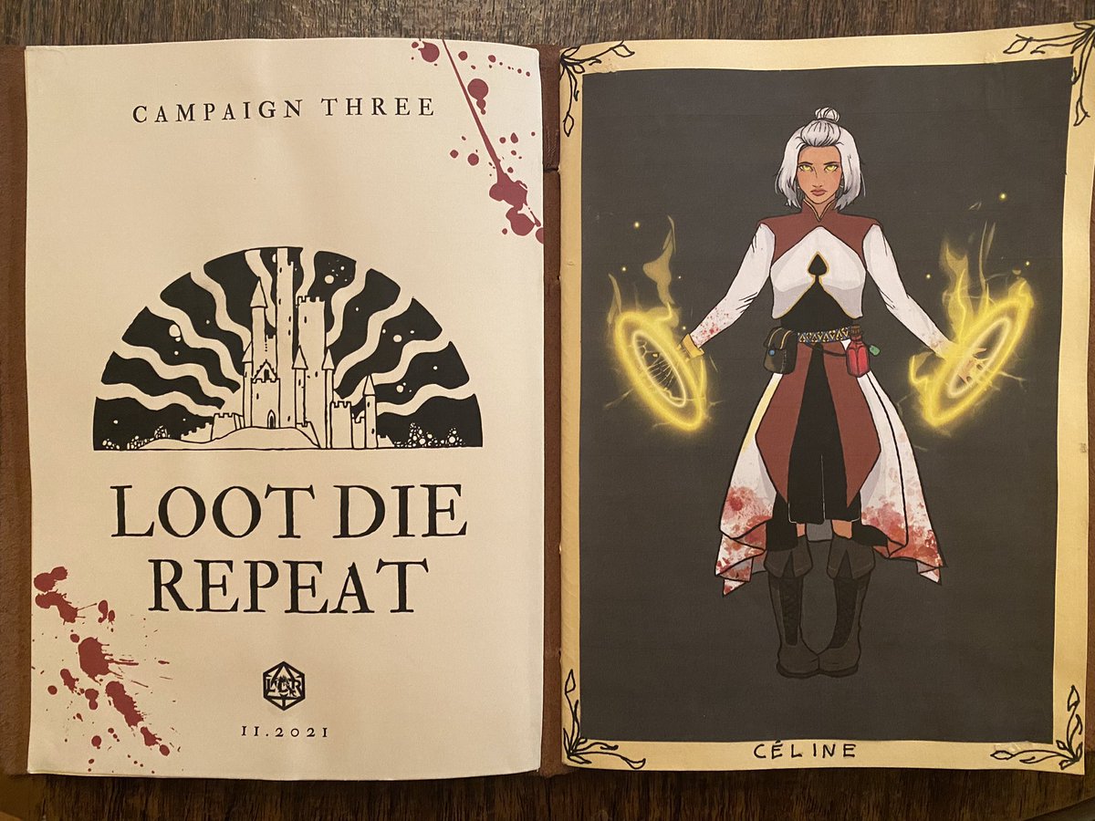 LootDieRepeat's tweet photo. New #LootDieRepeat #campaign starting in November! Getting a #journal set up for a player character who’s in the works of creation…

#characterdesign #ttrpg  #dnd5e https://t.co/9uukzRDt30