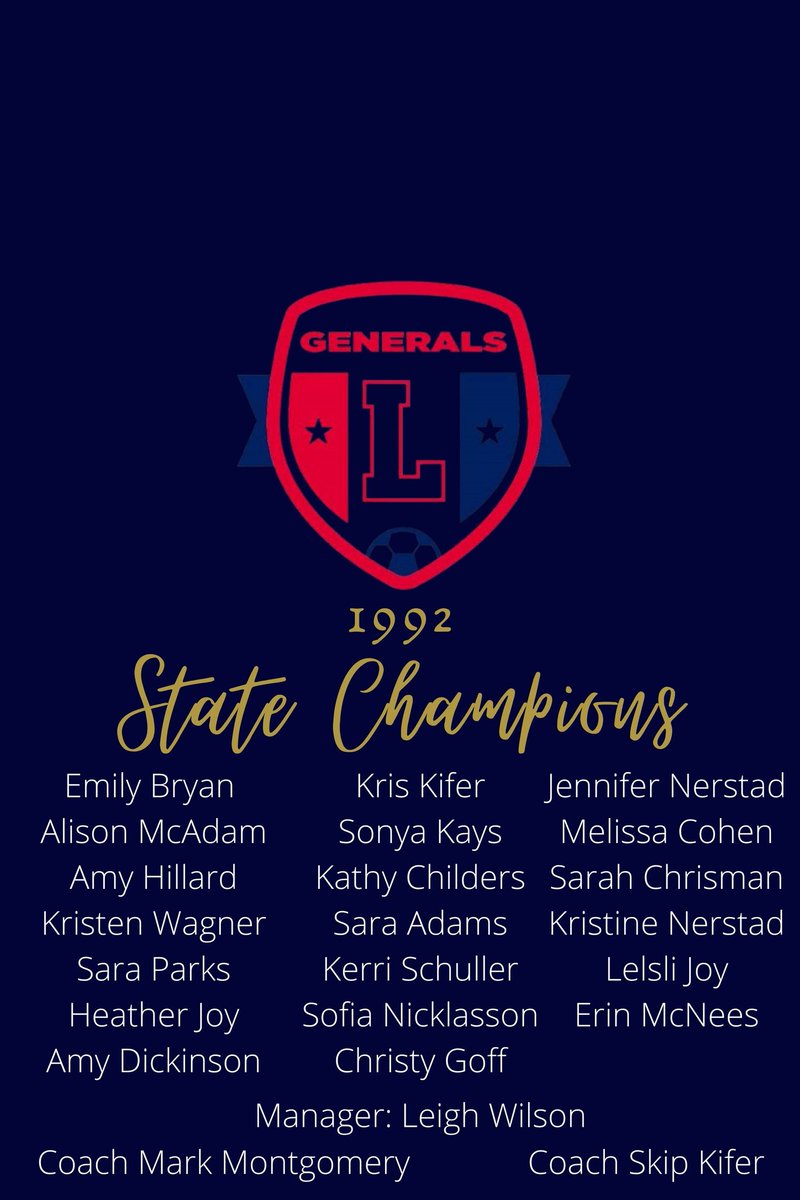 Soccer_Generals's tweet photo. Congratulations @BrookeDawahare and Campbell Tippey for being named to KGHSSCA All-State Teams. 

Brooke wil be recognized at half time of tonight's State Championship Game.

Lafayette's 1992 State Champion Team will also be recognized tonight. #legendsandlegacy #lafayettefamily https://t.co/LouG8D88Ax