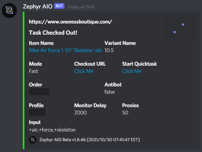 Success posted in @_VanillaCop by Tommo