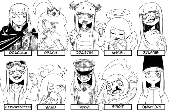Bob and Faure sketches based on some prompts given by Pаtreоn members 