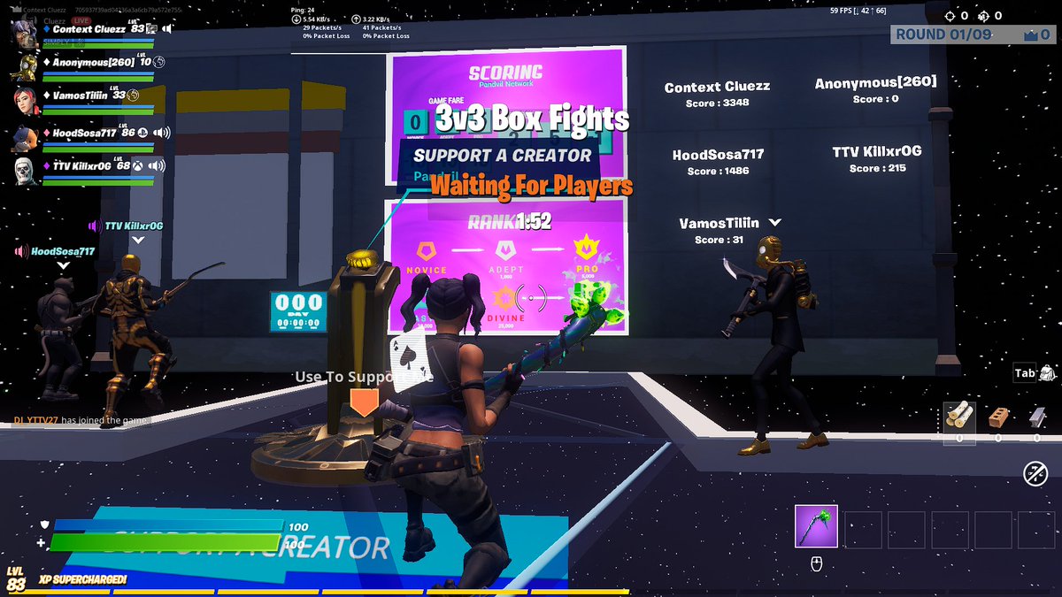 TheRealCluezz's tweet photo. @PandvilNetwork trios box fights - score 3348 ( epic - Context Cluezz ) https://t.co/scv6YM9nug