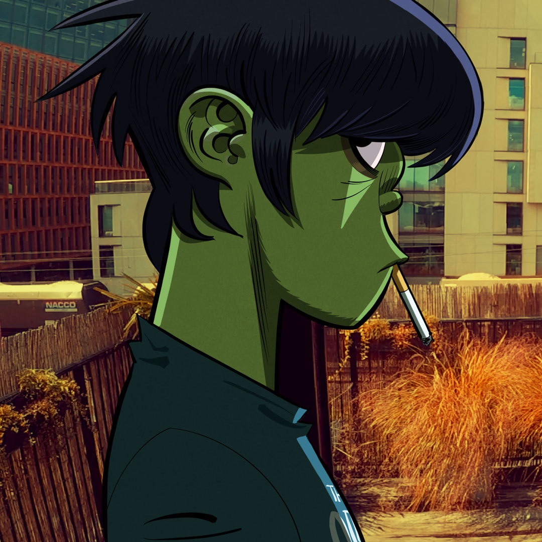 LittleLadsDaily's tweet photo. Today's little lad is Murdoc Niccals from Gorillaz!

I hate to say it but, he has a green aesthetic, technically an orphan, he's European of some sort and he has straight across bangs..... https://t.co/5FW5J95fLn