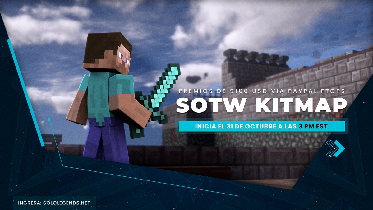 SoloLegendsNET's tweet image. Mañana es el día de nuestra Halloween Update, presentamos el SOTW de Kitmap mañana a las 3 PM EST!

👬30 Man - 0 Ally
💒$100 PayPal a los F TOPS.

Like, Follow &amp;amp; RT para ganar:
🎃 x1 Rank Ángel
🎃 x1 Rank Blessed

Conéctate: soloLegends.net
