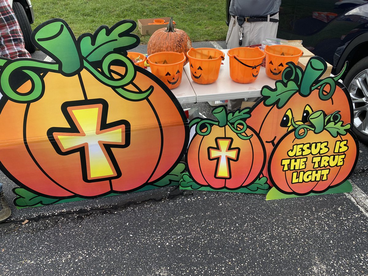 Holding a huge Trunk or Treat at our church today bc All Hallow’s Eve is a ...