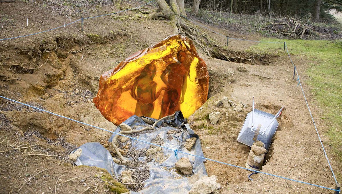TheOnion's tweet photo. Geologists Uncover Slab Of Amber Containing Perfectly Preserved Adam And Eve https://t.co/H9HRLG93Dy https://t.co/fIug8V8PKg