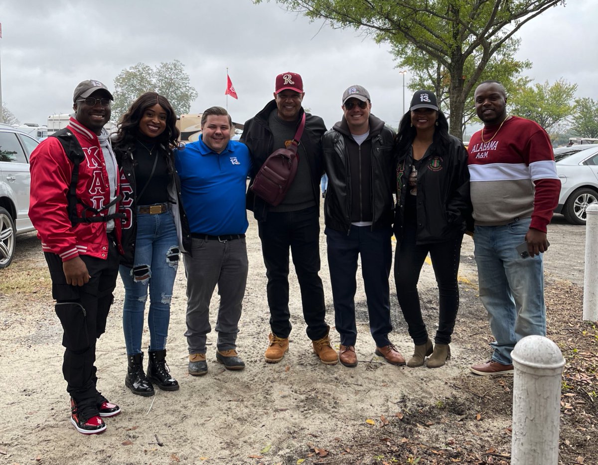 BaylorLong's tweet photo. The @WVTM13 team at the Magic City Classic #mcc #wvtm https://t.co/bkHgk2KK3y