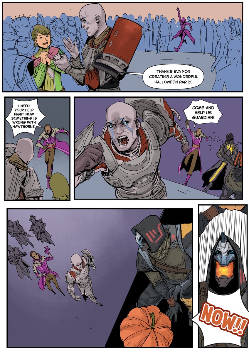 BO_7aSSan597's tweet photo. Cayde's last prank 🎃
My first Destiny 2 Manga
#FOTLArtShow2021 #Destiny2Art #DestinyArt 
@DestinyTheGame @Bungie @Cozmo23 @A_dmg04 https://t.co/7mTvkgWz55