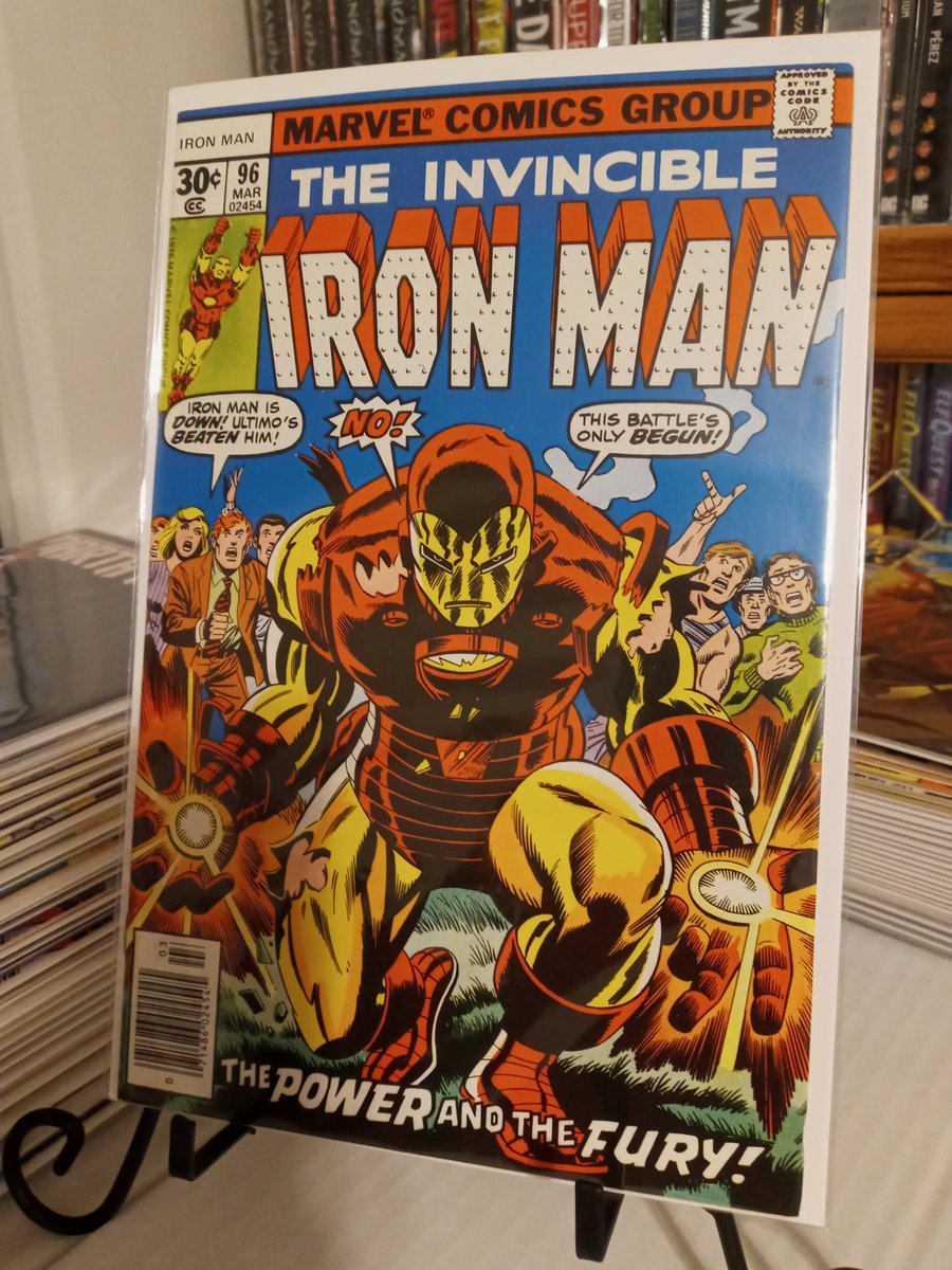 Superjerry13's tweet photo. My 2nd oldest #invincibleironman comic! #ironman #ultimo #marvelcomics #marvel #bronzeage #bronzeagecomics #tonystark #guardsman #saturdayvibes #shellhead #comicbooks #comics #retro @gerryconway @1JohnLivesay @comic_old @FrankiePaul64 @aaronlopresti https://t.co/5YnkWr8k4J