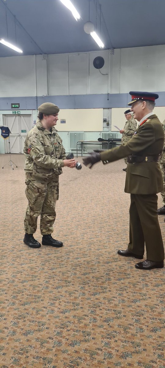 Army Cadet Music **Official Page** (@armycadetsmusic) on Twitter photo 4* COD Best Bugler awarded to Cpl Jessica Moss from <a href="/LNRACF/">LNR Army Cadet Force</a>
A great performer with a beautiful intonation on the instrument.
Well done 👏👏 4* COD Best Bugler awarded to Cpl Jessica Moss from <a href="/LNRACF/">LNR Army Cadet Force</a>
A great performer with a beautiful intonation on the instrument.
Well done 👏👏