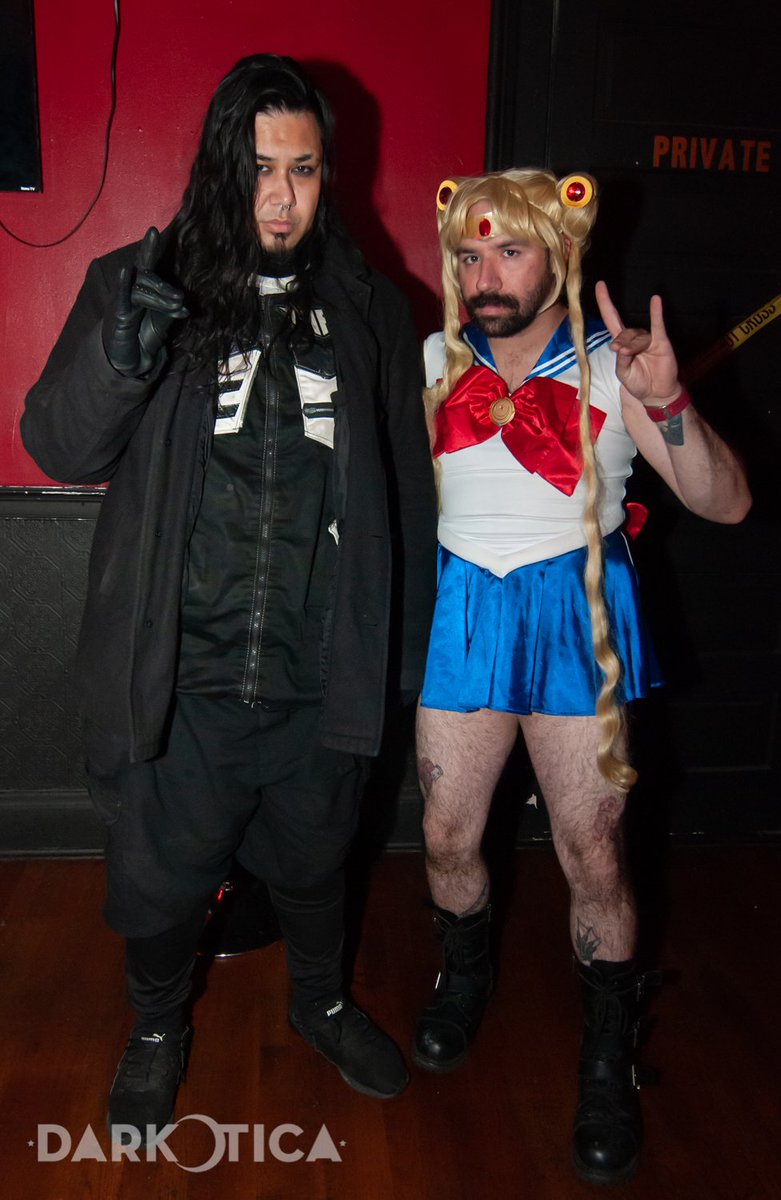 stephen29red's tweet photo. Rate our fits. @AudioFlesh #spindicate at @DarkoticaCincy Halloween https://t.co/wCAW96mLls